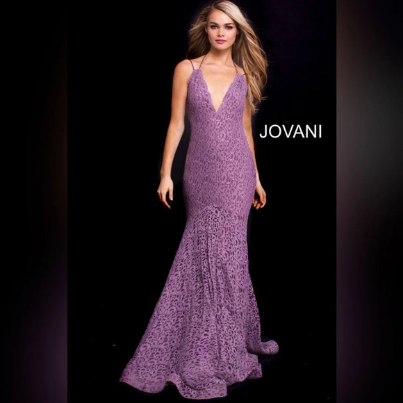NWT JOVANI PROM Dress Style 58662 Color Mauve - Picture 10 of 12